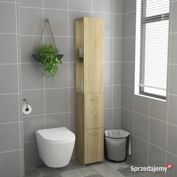 Szafka łazienkowa dąb sonoma 25x265x170 WM808434 mazowieckie Warszawa