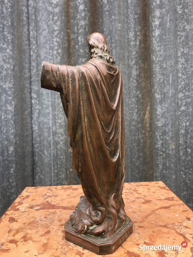 Jezus Figurka zabytkowa sygnowana Łowicz sprzedam