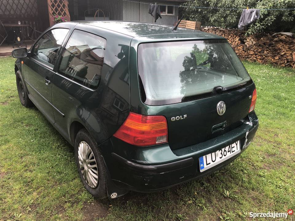 Volkswagen Golf IV 4 zielony 16 długie opłaty do nieuszkodzony Golf świętokrzyskie Suchedniów