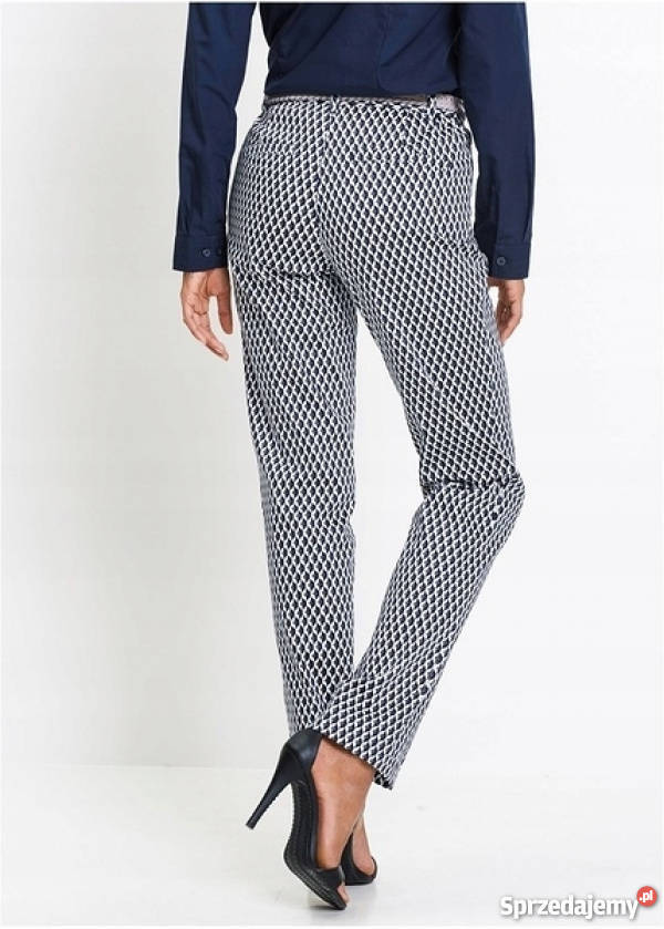 ZARA spodnie cygaretki pepitka geometryczny wzór ZARA spodnie cygaretki pepitka geometryczny wzór