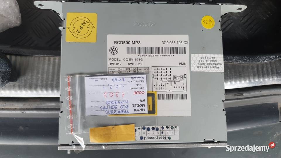 Radio CD że zmieniarką vw rcd500 osobowe Częstochowa