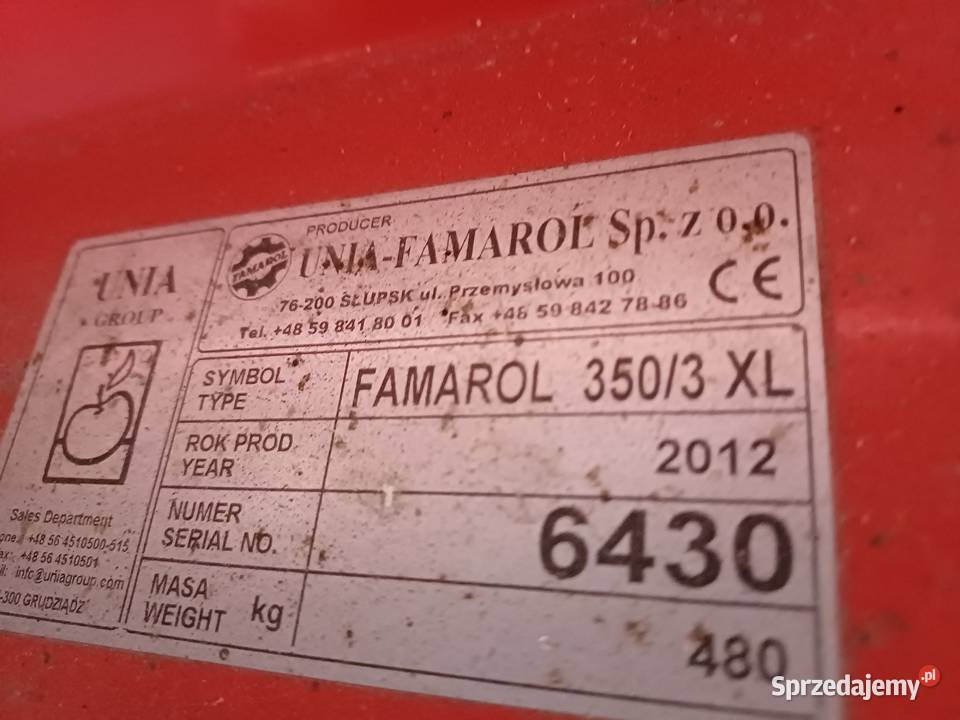 Siewnik Famarol 3m nieuszkodzony Siewniki i sadzarki
