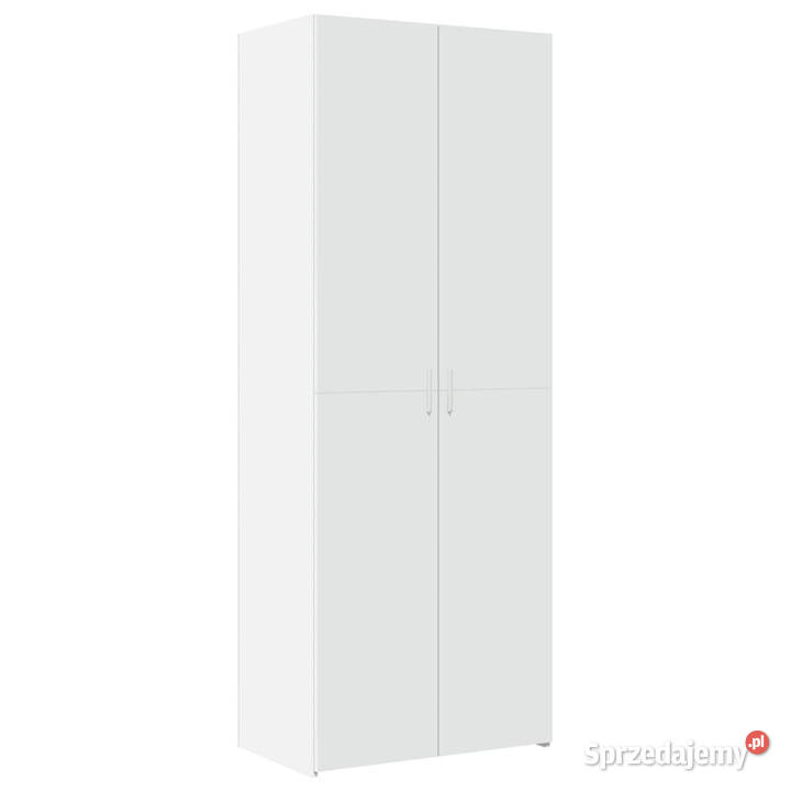 Wysoka szafka biała 70x425x185 materiał Warszawa