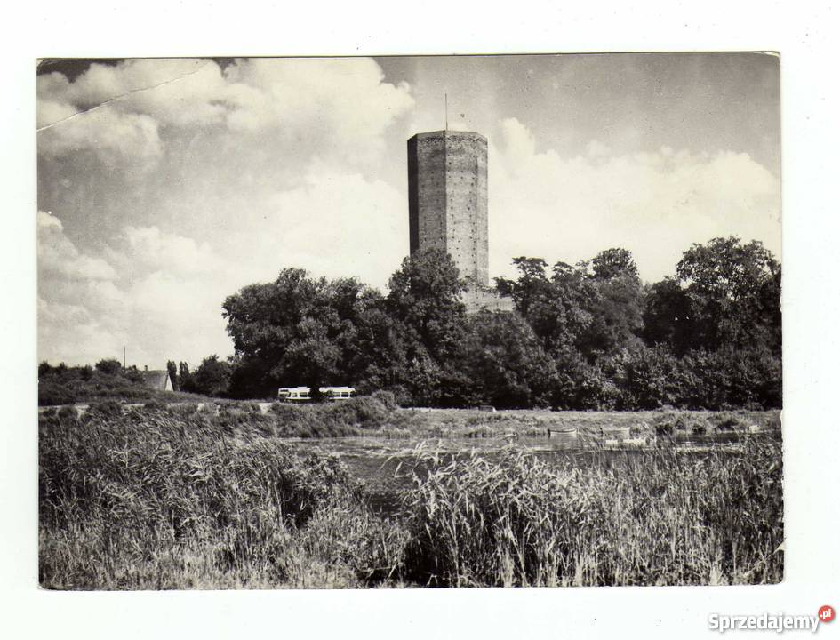 KRUSZWICA MYSIA WIEŻA GOPŁEM POCZTÓWKA CZARNO Krynki