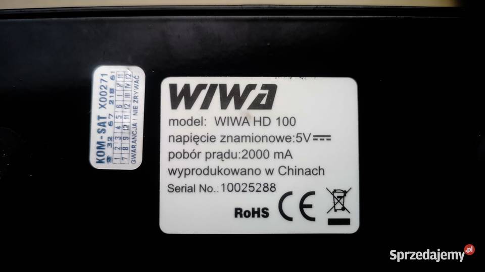 Dekoder DVBT Wiwa zasilacz Pozostałe Zawiercie