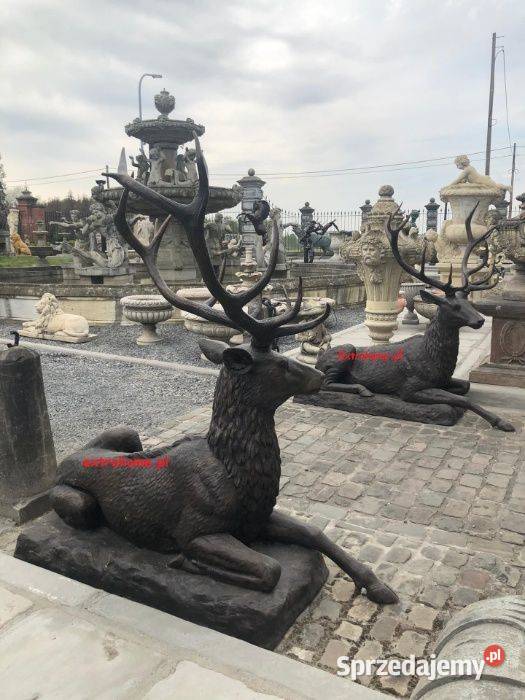 Jeleń szlachetny z brązu symbol męstwa i dumy H Pozostałe Szczecin sprzedam