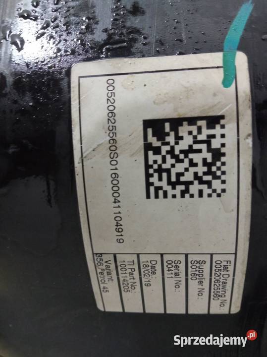 ZBIORNIK PALIWA BAK 14 B 00520625560 Fiat Tipo Zbiorniki