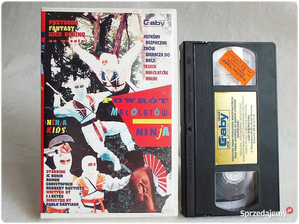 Kaseta VHS Powrót Małolatów Ninja Ninja Kids Filmy lubuskie Żary