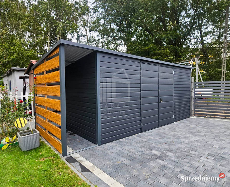 Schowek Domek Ogrodowy 5x2m wiata 08x2m Brama Zielona Góra