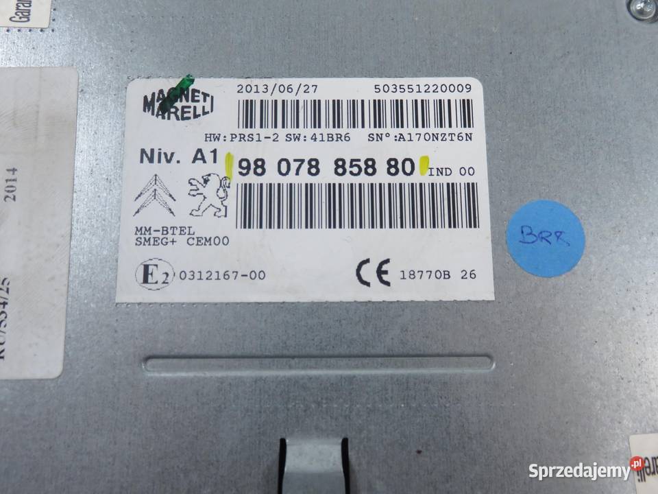 RADIO PEUGEOT 308 II 9807885880