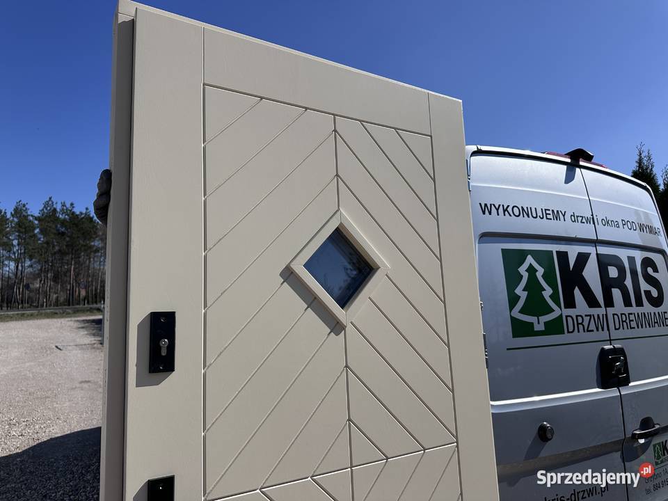 Drzwi zewnętrzne drewniane NA WYMIAR NIETYPOWE świętokrzyskie Busko-Zdrój