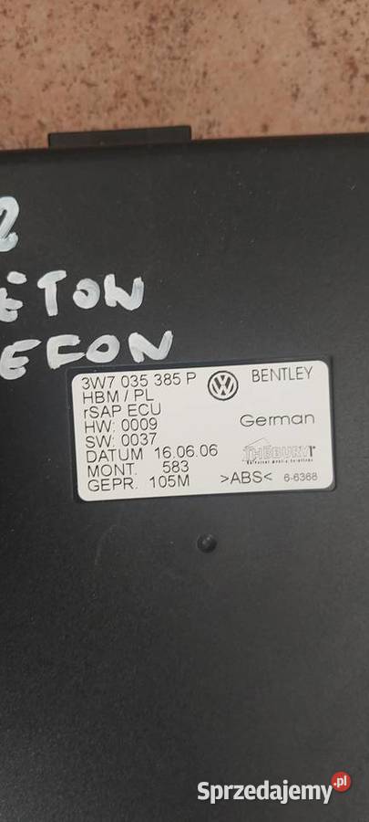Sterownik telefonu VW PHAETON 3W7035385P sprzedam