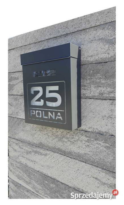 Skrzynka Na Listy Podświetlana Solarna Numer na sprzedam