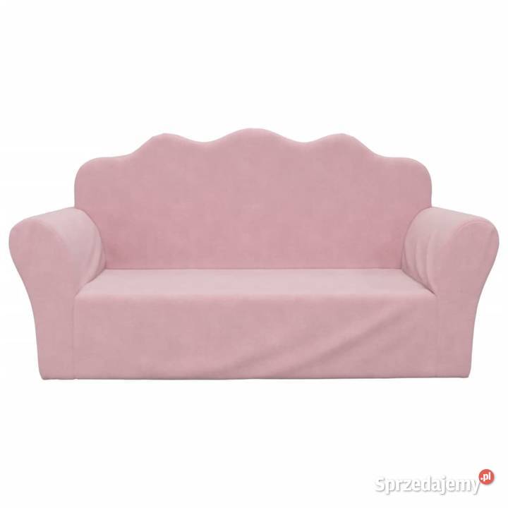 vidaXL Sofa dziecięca 2osobowa różowa miękka mazowieckie Warszawa