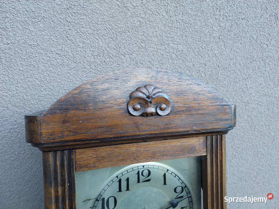 Stary zegar ścienny PHS przedwojenny sprawny Tczew