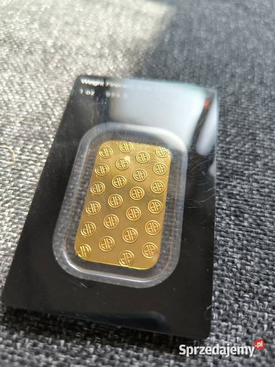 Sztabka złota 1 uncja łódzkie Wieluń sprzedam