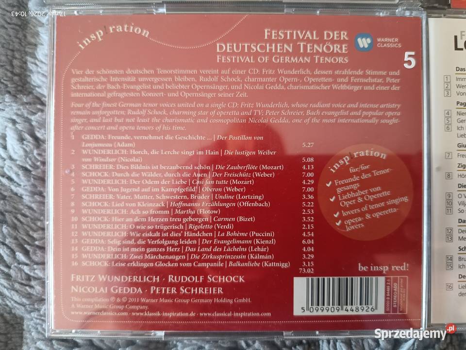 4 płyty CD z muzyczną klasyką klasyczna Wronki