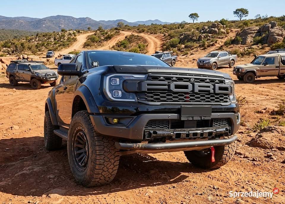 Orurowanie Przednie rura Ford Ranger 2023 Czarne Pasłęk