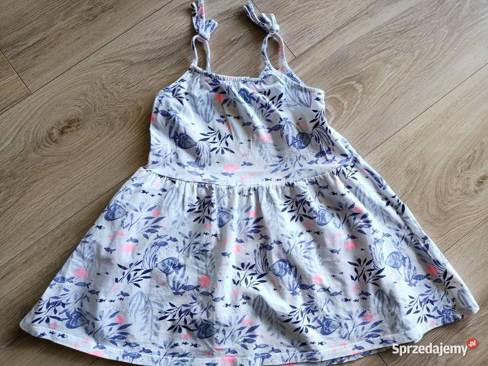 Sukienka dziewczęca letnia na ramiączka 104 mazowieckie Płock