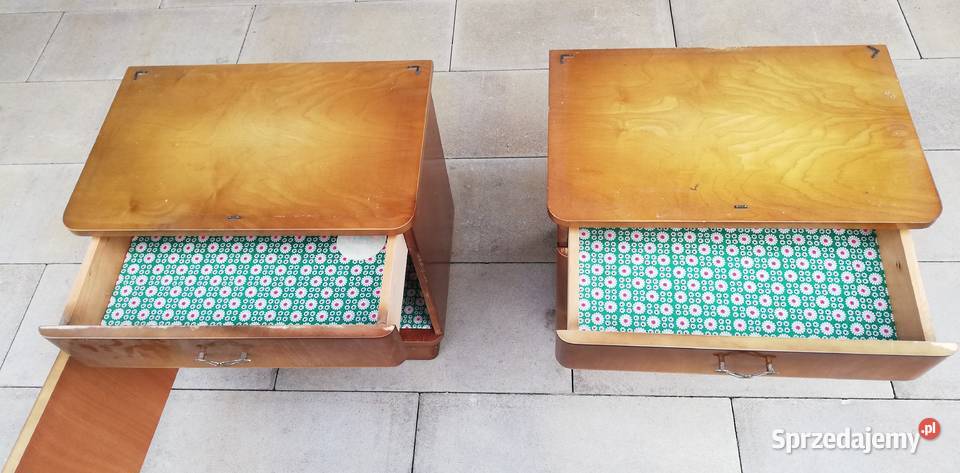 Szafka nocna stolik art deco prl komoda półka Szafy, regały, półki Garwolin