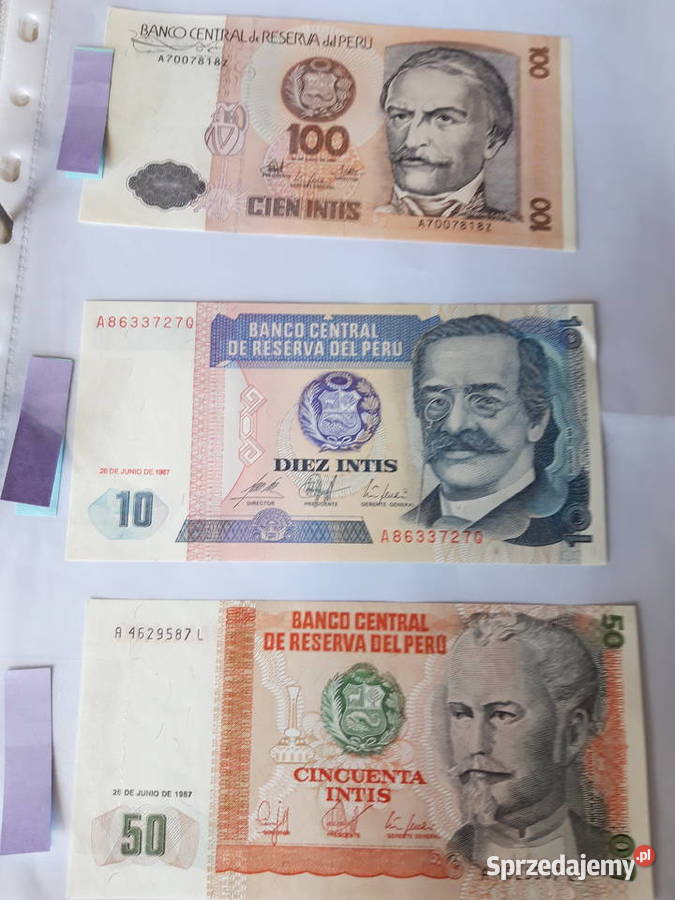 Banknot kolekcjonerski Peru Antyki Ruda Śląska sprzedam