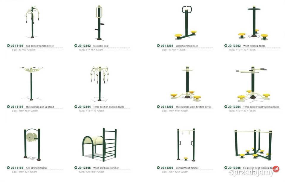 Siłownie plenerowe zewnętrzne fitness Urządzenia dolnośląskie Świdnica sprzedam