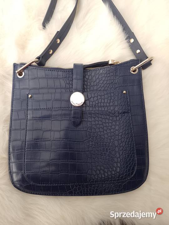 Granatowa torebka na ramię z Londynu listonoszka Kraków