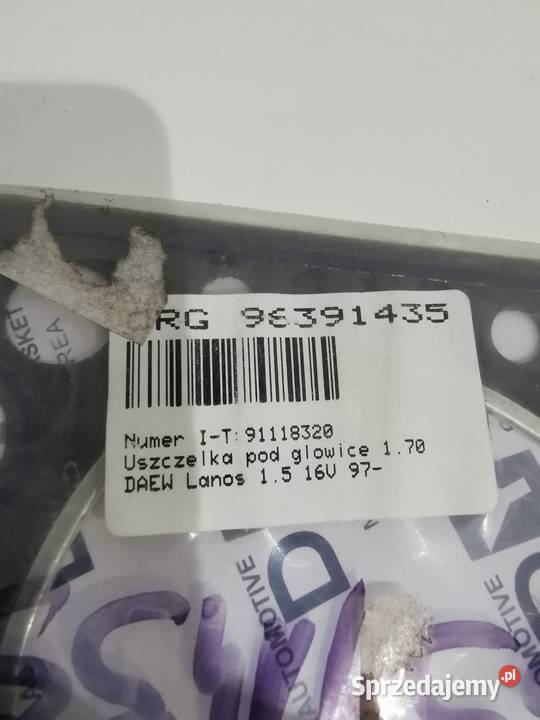 Daewoo Lanos Uszczelka pod głowice NOWA części osobowe Kraków