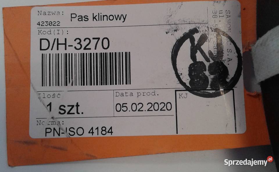 PASEK KLINOWY HD 3270 Szczecin