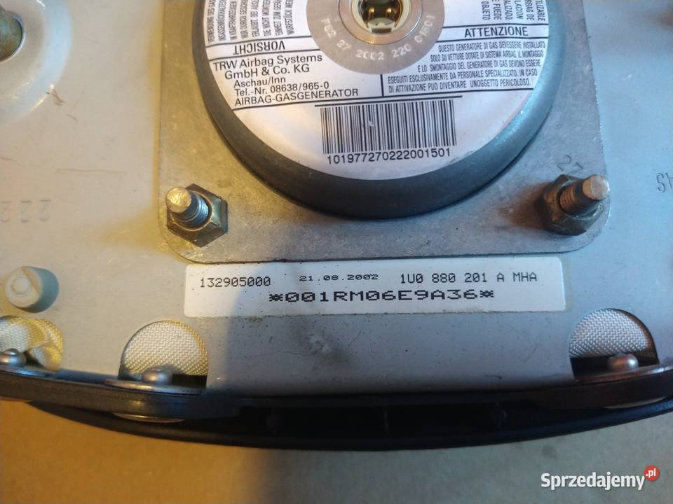 Poduszka AIRBAG Kierowcy Skoda 1U0 880 201A Radziszów