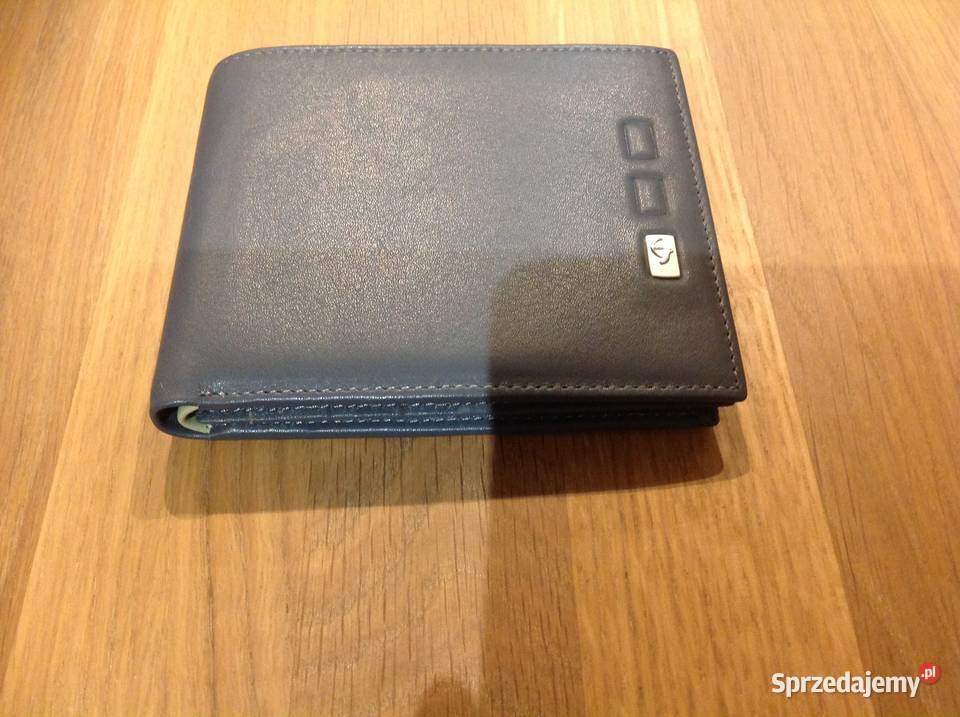 Portfel Skórzany Męski SzaryNowy Skóra Naturalna Pozostałe Nowa Sól