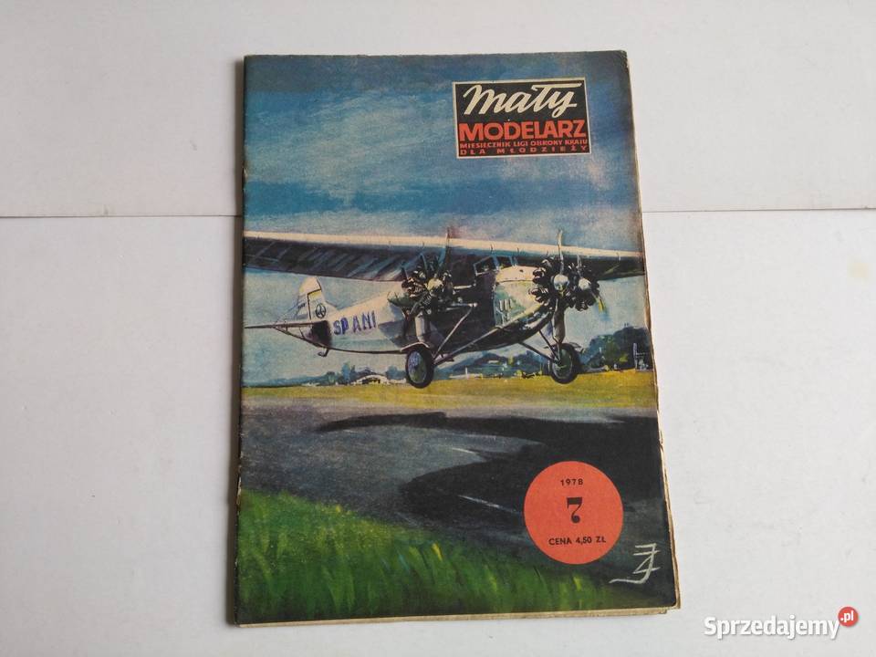 Mały Modelarz 71978 Samolot komunikacyjny Fokker śląskie Dąbrowa Górnicza sprzedam