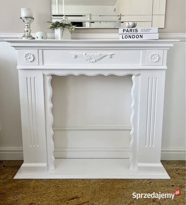 Drewniany portal kominkowy atrapa obudowa Warszawa