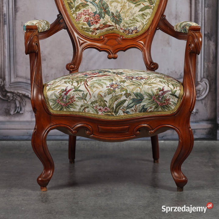 ARTexpert Fotel w stylu Ludwika XV Rococo XIX zachodniopomorskie Dobrzany