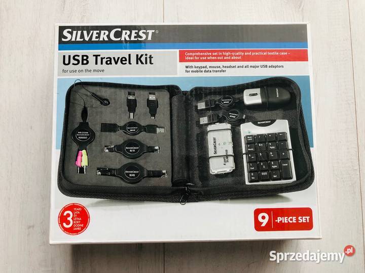 NOWY Silvercrest travel kit zestaw akcesoriów do Łódź
