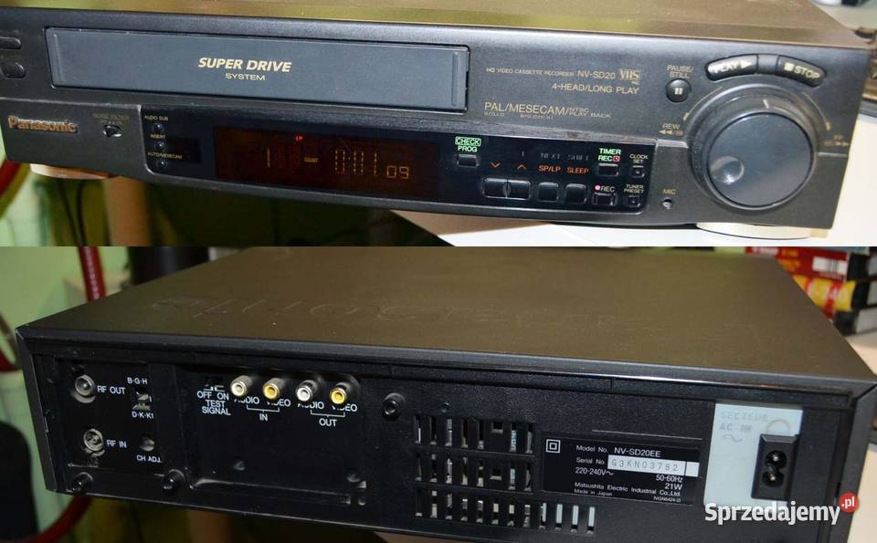 PANASONIC NVSD20 EE VHS PLUS PILOT STAN Magnetowidy mazowieckie Warszawa
