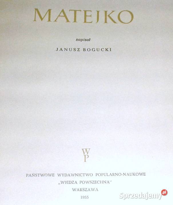 Matejko Janusz Bogucki twarda z obwolutą Chełm