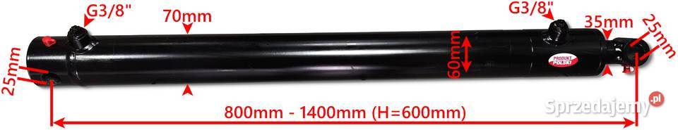 SIŁOWNIK HYDRAULICZNY SMT1G 60x35 SKOK 600 2STR Solec Kujawski sprzedam