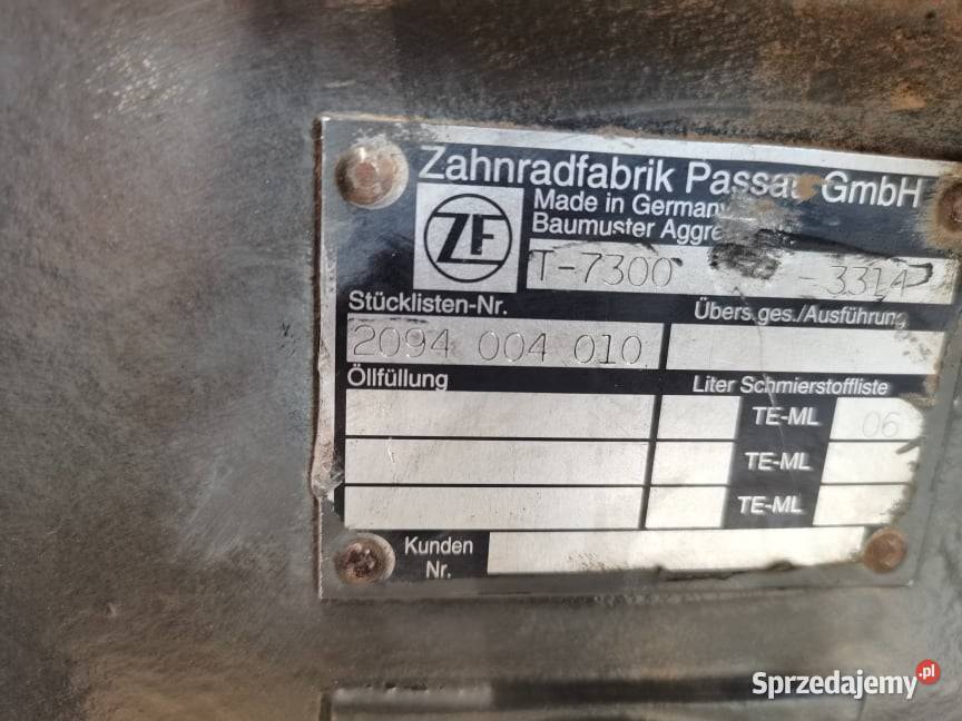 Skrzynia biegów ZF T7300 Fendt Favorit Wilkowo