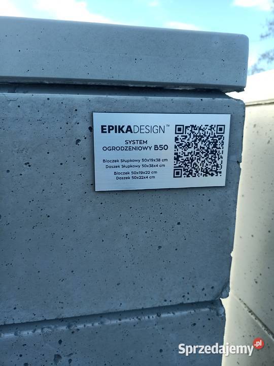 Ogrodzenie z betonu architektonicznego bloczki śląskie Jastrzębie-Zdrój