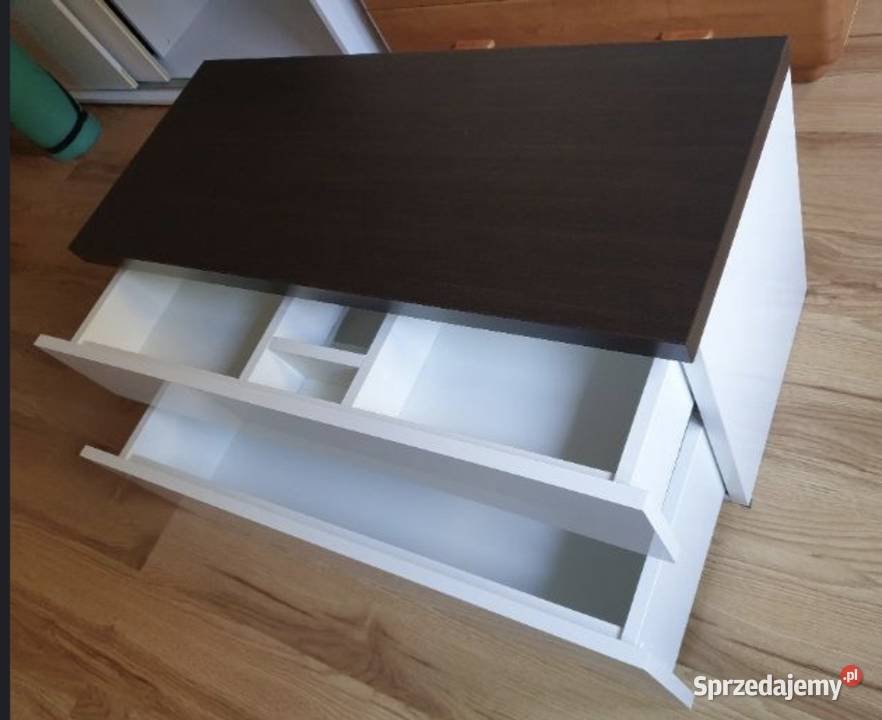 Szafka pod umywalkę łazienkowa biały połysk 98