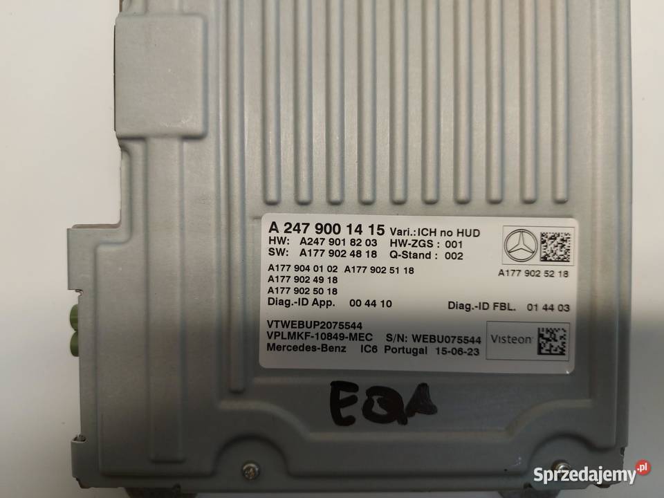Mercedes EQA 250 W243 MODUŁ STEROWNIK dolnośląskie