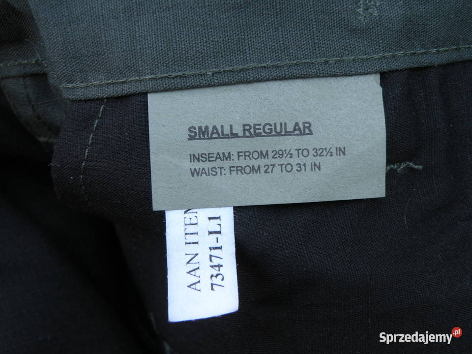 Spodnie BDU olive TRUSPEC small regular cotton Wrocław