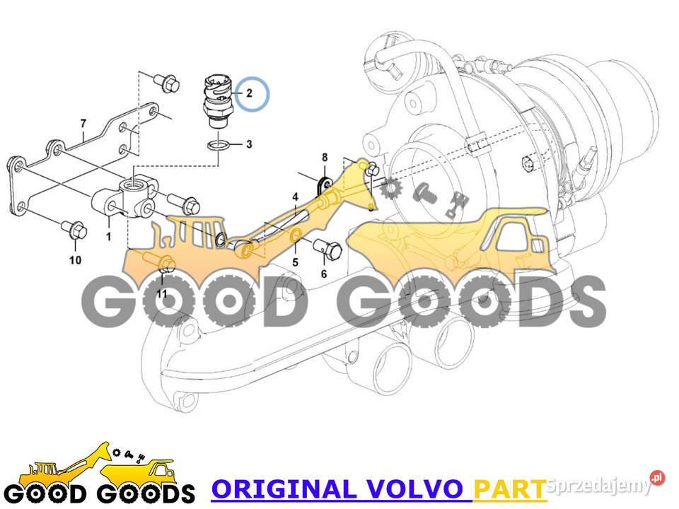 VOLVO CZUJNIK CIŚNIENIA TURBO D8 22349097 Władysławów