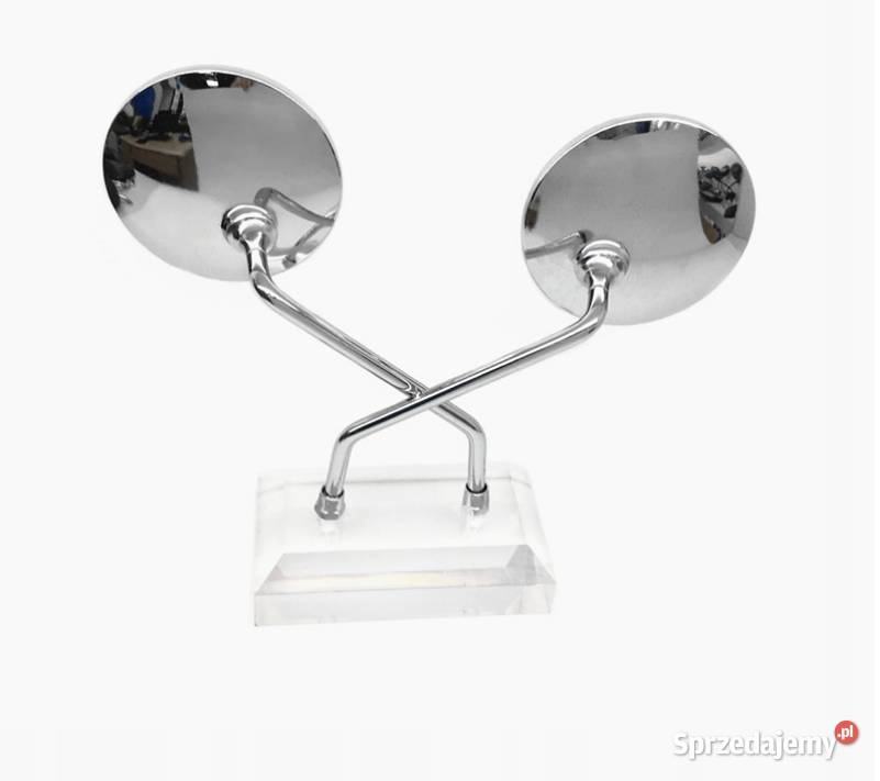 LUSTERKA DO MOTOCYKLA SKUTERA OKRĄGŁE CHROM M 8 Sosnowiec