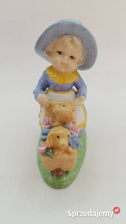 Figurka porcelana dziewczynka w kapeluszu Zamość