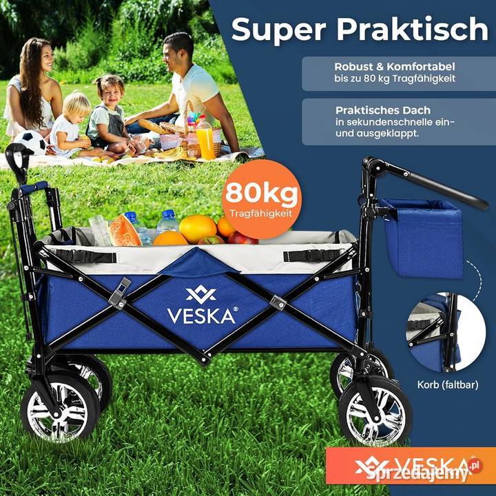 TURYSTYCZNY OGRODOWY WÓZEK DZIECIĘCY VESKA DE Kalety
