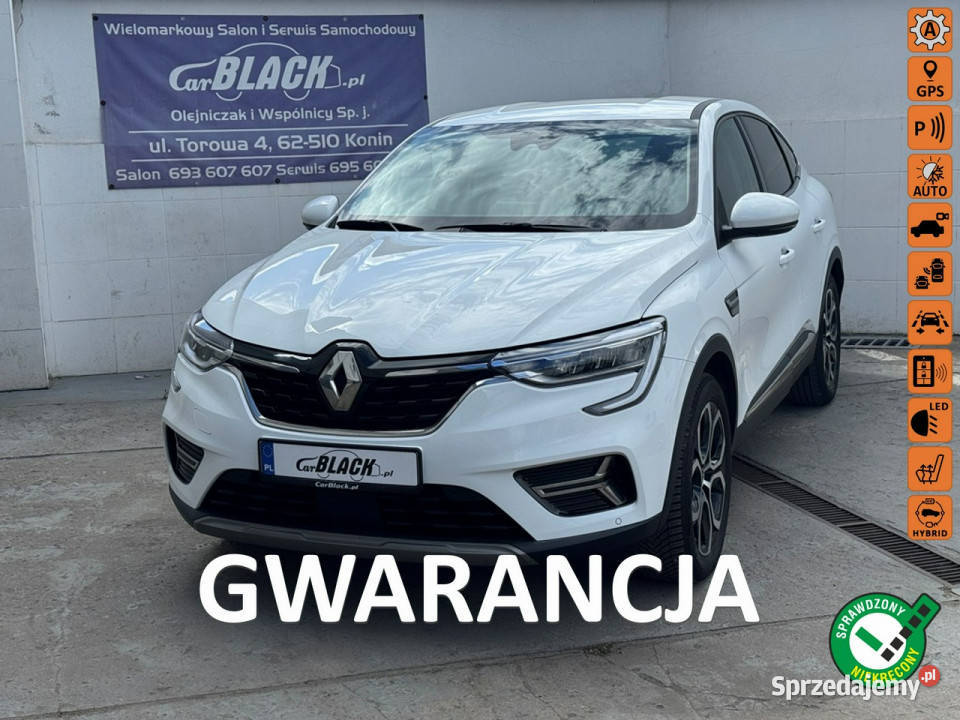 Renault Arkana Pisemna Gwarancja 12 miesięcy podgrzewane fotele Konin