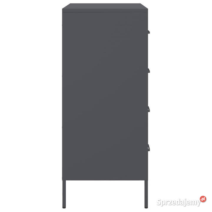 Szafka boczna antracytowa 68x39x89 stal WM842984