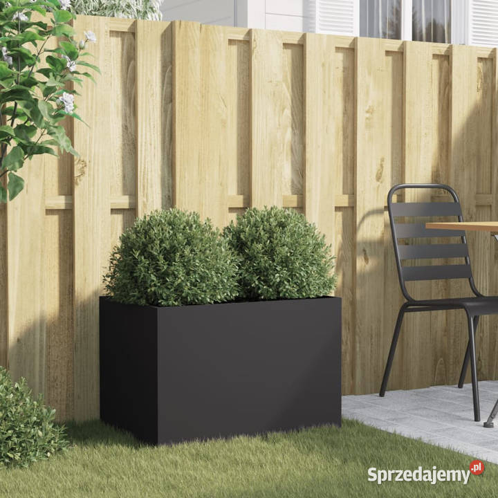 Donica czarna 62x40x39 stal WM841595 Warszawa